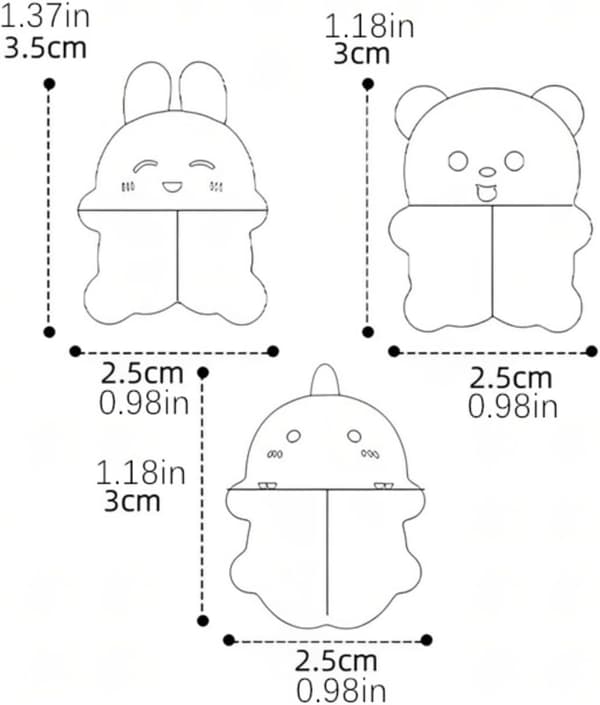 Bumper Corner Protectors, Soft Edge Table Corners, Child Safety Bumper Strips, Cartoon Bumper Stickers - 6-Piece Set
