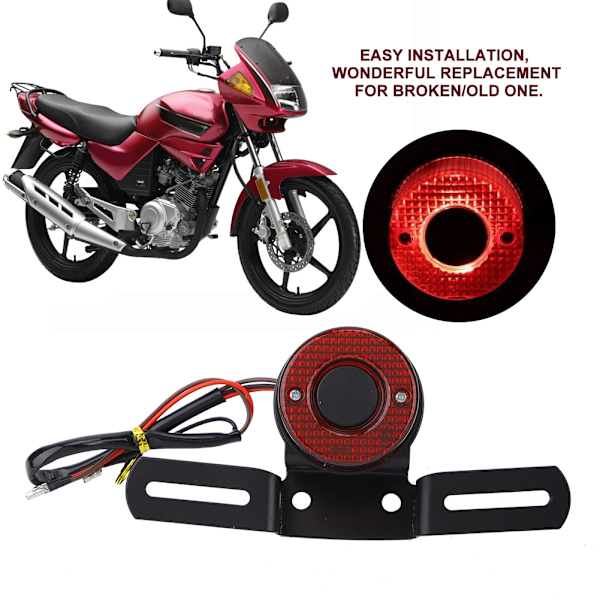 Universal Retro LED Bakljus för Motorcykelmodifiering