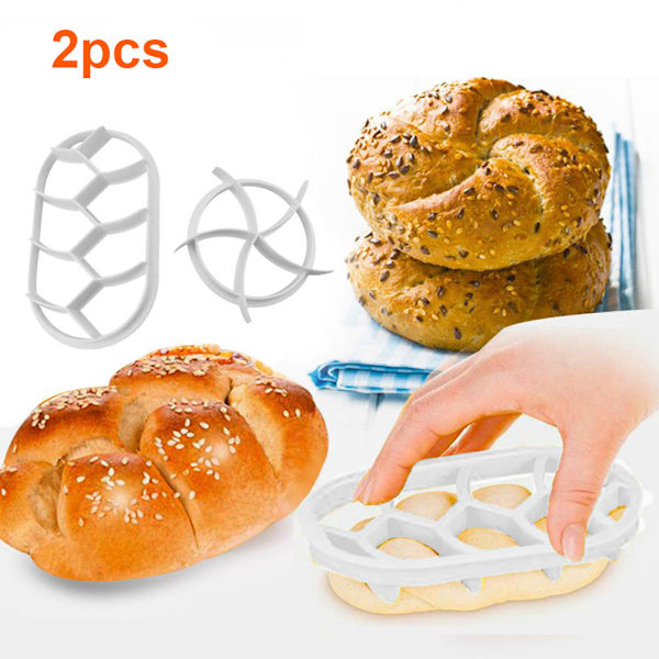 2 st Degpressformar Set Bakning Brödformar Plast Konditorivaror