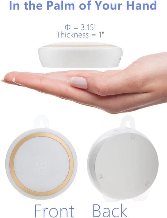Night Light - Rechargeable Touch Lamp - Dimmable Night Light - With 10-minute timer - Warm White LED Lamp - Cabinet Lighting - Children's Room - Memory Function