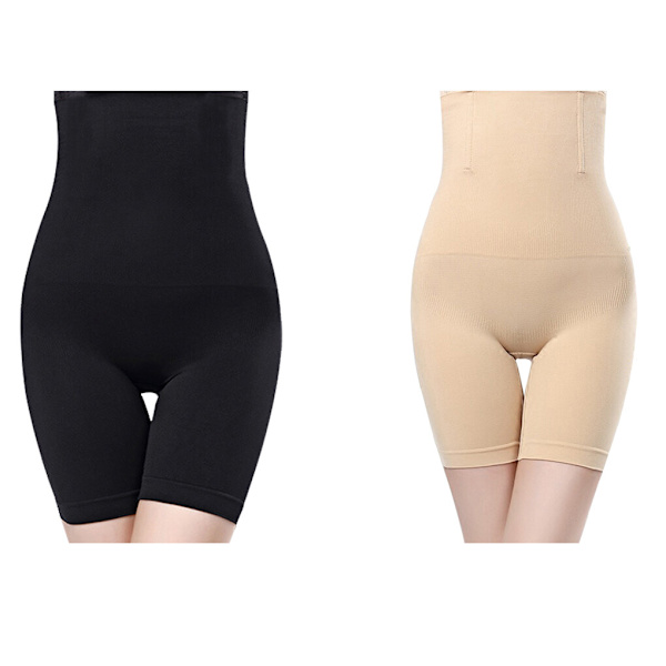 Body Shaper Seamless Naisten korkea vyötärö Nostohousut Alushousut black M/L