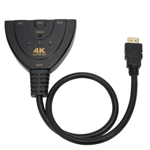 HighDefinition Multimedia Interface 4K Switcher 3 Inn 1 Ut 4Kx2K Switcher Splitterkabel Splitter
