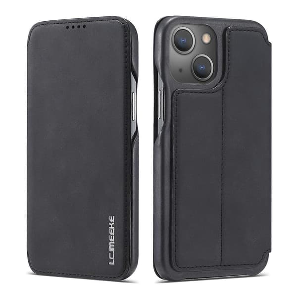 Til iPhone 13 mini LC.IMEEKE Hon Ancient Series Horisontalt Flip Læderetui med Holder & Kortplads