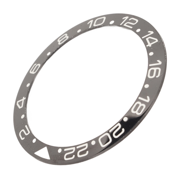Keramisk Klockring Svart Bas Vit Siffra Klockring Insats Ersättningsdelar Tillbehör för Reparation 40mm
