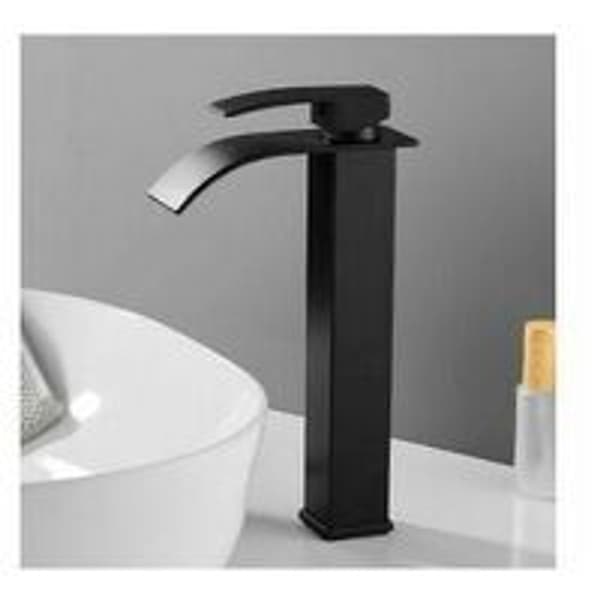 Black Waterfall Faucet with High Spout Mixer KLB