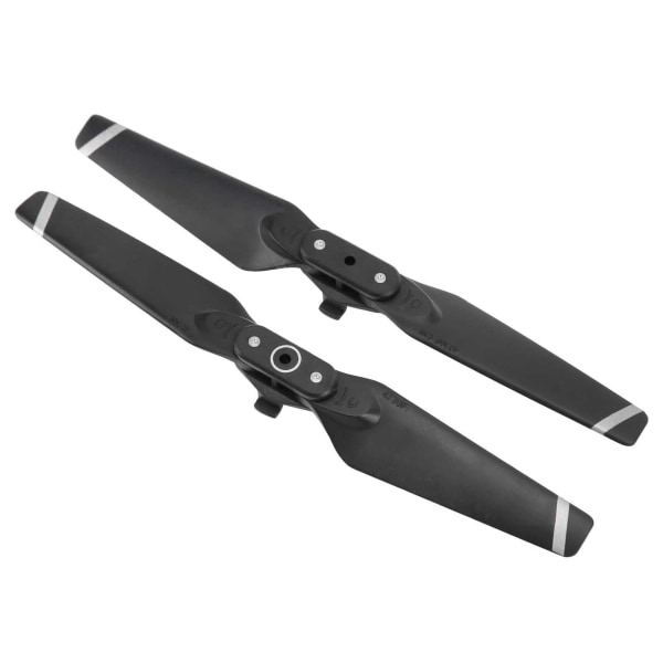 2 stk Propell for DJI Spark Drone Quick Release Folding Blades 4730F Rekvisitter Reservedeler Black Silver Edge