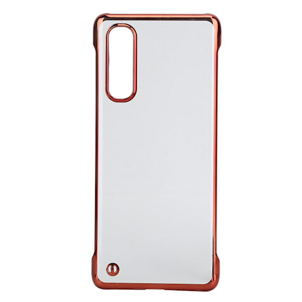 Elektroplettert Hard PC Telefondeksel for OPPO RENO3 Pro Halv Kant Transparent Telefon Cover