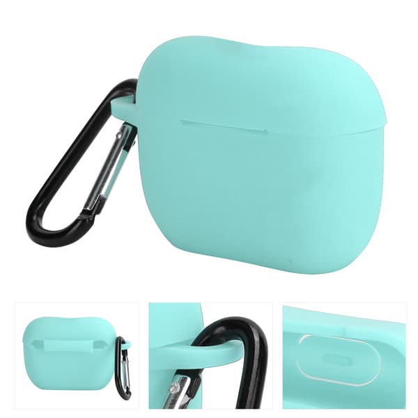Silikonskal Skyddsfodral för IOS Earbuds Pro/III Bluetooth Headset Laddningsfodral Mintgrön