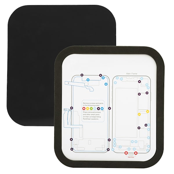12-i-1 Magnetisk Skruvmatta i Papper Minnesmatta Positioneringsplatta Mobiltelefon Reparationsverktyg Tillbehör för iPhone6 6P 6S 6SP