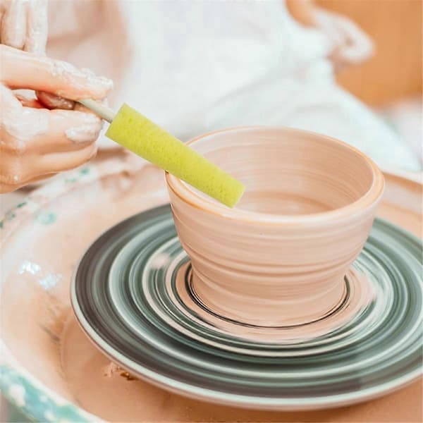 4 Pcs Sponge Stick Ceramic Sponges Pottery Tools Burr Repair