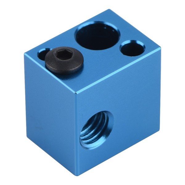 3D Printer Tilbehør Aluminium Varmeblok Varmelegeme Hot End til Makerbot (Blå)