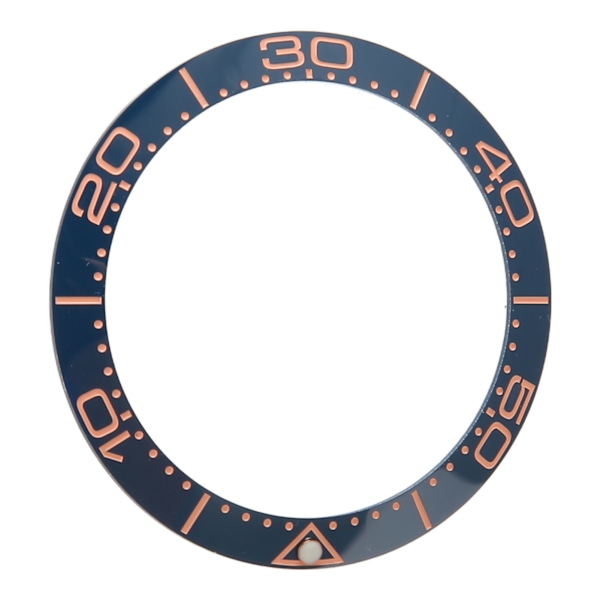 Professionell Klocka Bezel Insert 38mm Keramisk Klocka Bezel Ring Reparationsersättningstillbehör för Urmakare Blå Bas Roséguld Siffra