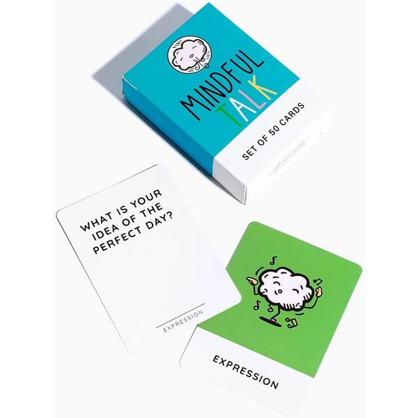 The School of Mindfulness - Mindfulness-spill for barn: Mindful Talk-kort for barn og foreldre