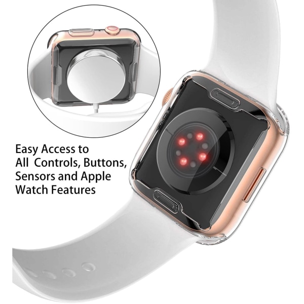 45 mm beskyttende etui til Apple Watch Series 8 Series 7 skærmbeskyttelse