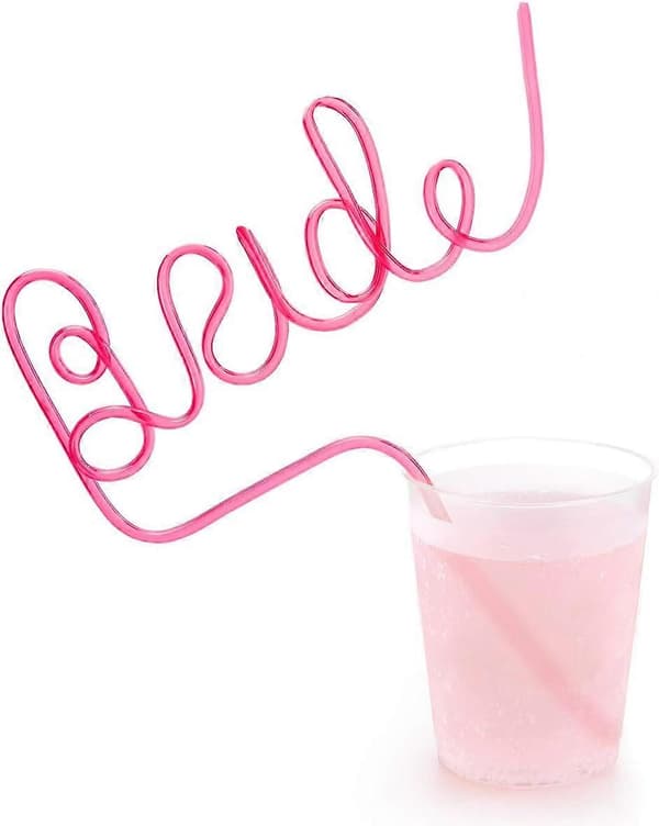 15 stk. Bachelorette XL Brudestrå | Brudefestpynt + Brudegaver