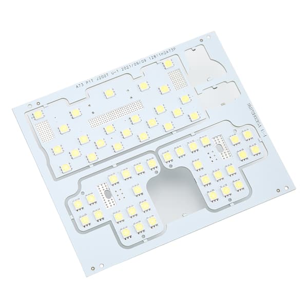 Billag Læselys til Bilinteriør 48SMD 12V 50000H Hvid LED Loftlampe Panel 5050 Biltilbehør til RAV4 2006‑2012