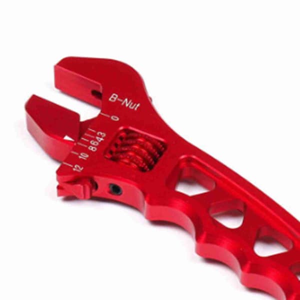 Justerbar Skiftnyckel Smidigare Rotation Rostfri Lättvikts Monkey Spanner för Hem Bil Ompackning Röd