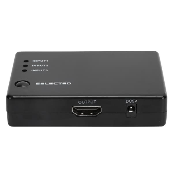 High Definition Multimedia Interface Switch 3 in 1 Ut 1080P Konverter med Fjärrkontroll
