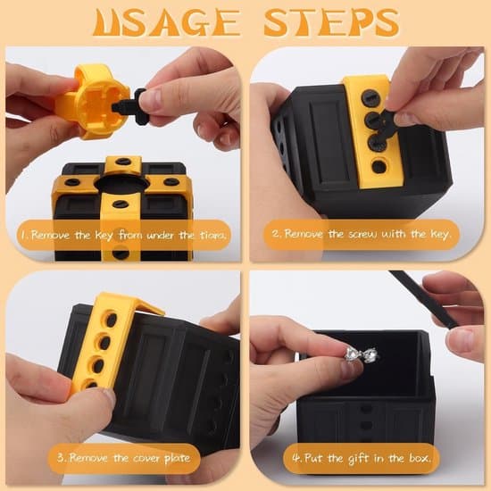 Irritating Gift Box with Screws - Removable Puzzle - Surprise Joke - Christmas Humor - Vegetables (8cm × 8cm)