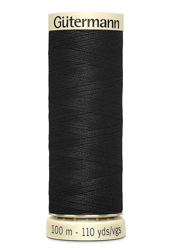 Gutermann Sew All Polyester Sytråd 100m Svart 000 - styck