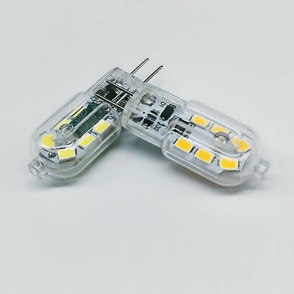 G4 LED-polttimo 1,5 W (4 kpl), 12 V AC/DC valaistus, vastaa 20 W halogeenia, 150 lm, ei himmennettävä - Ihanteellinen liesituulettimelle ja kattokruunulle