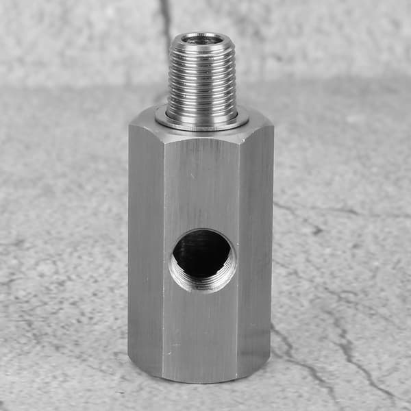 Oljetrykksensor T-stykke i rustfritt stål M10 til NPT-adapter Turbo Supply