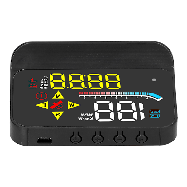 Auto OBD2 GPS-system HUD Head-up Display Digital Bilhastighetsprojektor Universal