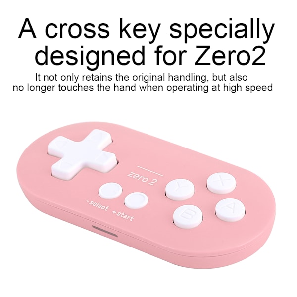 Trådløs Controller Mini Lille Bluetooth Bærbar Gamepad til Mobiltelefon Computer Pink