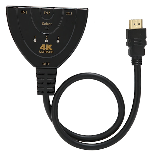 HighDefinition Multimedia Interface 4K Switcher 3 Ind 1 Ud 4Kx2K Switcher Splitterkabel Splitter