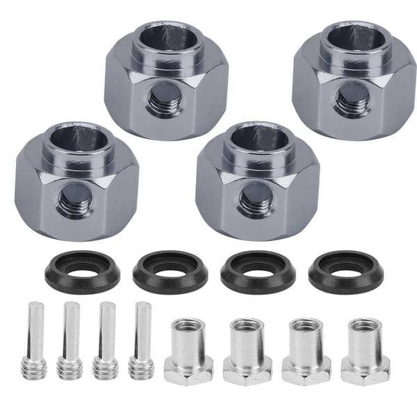 Hex navudvidelsesforbinder 8 mm tilbehør til Traxxas/TRX4/TRX6 1/10 RC modelbil Titaniumfarve