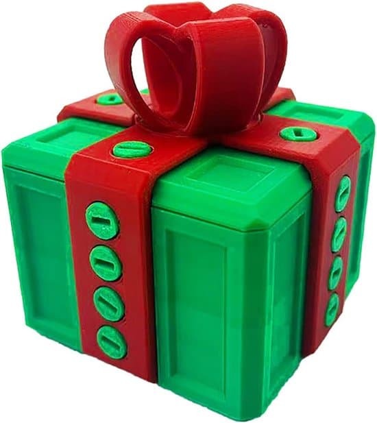 Irritating Gift Box with Screws - Removable Puzzle - Surprise Joke - Christmas Humor - Vegetables (8cm × 8cm)