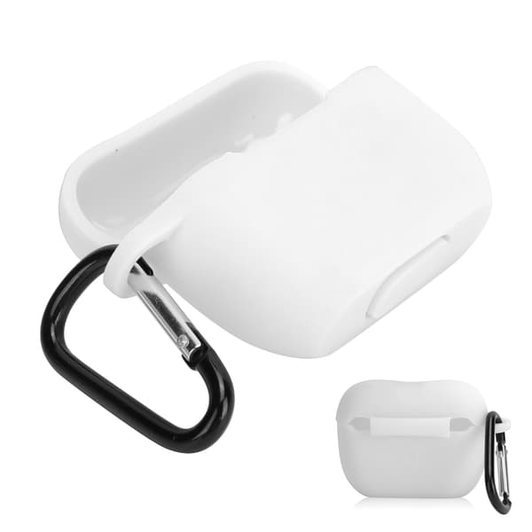 Silikonetui Beskyttelsesdeksel for IOS Earbuds Pro/III Bluetooth Headset Ladeetui Hvit