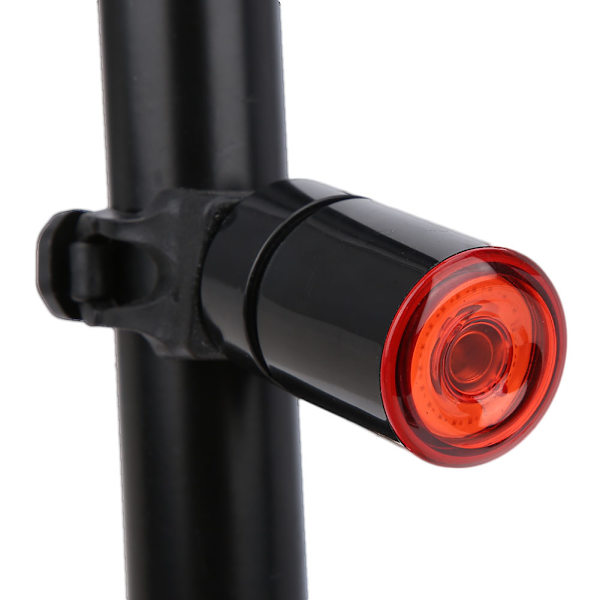 L1 Smart Sensor Cykelbaglygte til Mountainbike Cykel Sadelpindslys Cykeltilbehør Sort