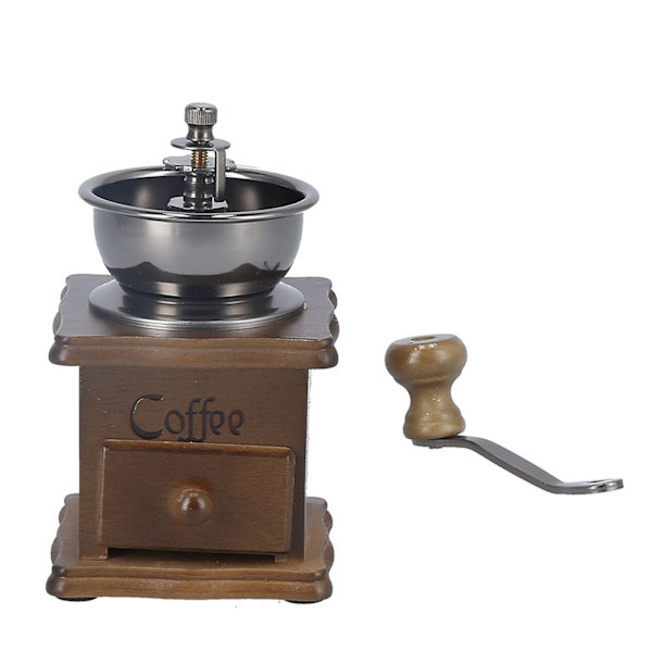 Manuell Kaffekvarn Portabel Retro Klassisk Finpolerad Utdragbar Kaffebönsmalare