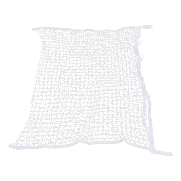 Hønetpose PE Vævet Reb Mesh Hulpose Heste Slow Feeder Foderopbevaringspose Hvid 60x90cm / 23,6x35,4in