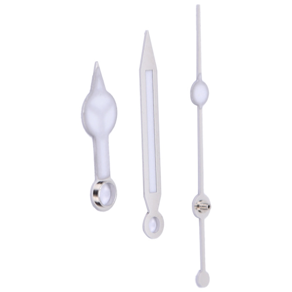 Klocka Timme Minut Sekund Visare Set Legering Självlysande Klockvisare Klockreparationsmaterial Silver