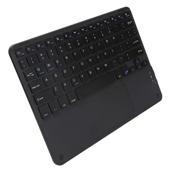 Trådløst Bluetooth Tastatur Touch MultiFunktion Eksternt Computertilbehør Firkantet Hætte 10in (Sort)