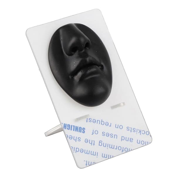 Silicone Mouth-Nose Model 3D Realistic Reusable Display Nose Piercing Practice Model BlackYMMR)