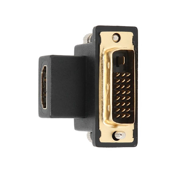 90° Adapter HD Multimedia Interface Hunn til DVI Hann Konverter for Skjerm Grafikk