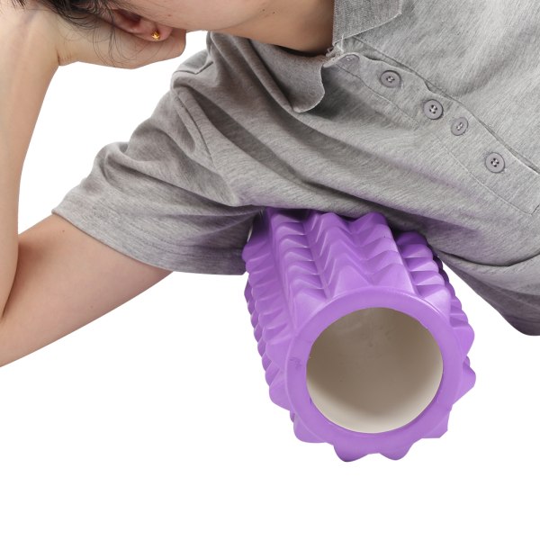 Hålig Yogarulle Skumrulle Muskelavslappning Massage Fitness Fascia Bar Sticklila