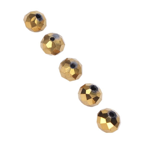 70 kpl DIY Helmi Muovi Yksinkertainen Hieno Korut DIY Helmi Kaulakoru Rannekoru Matkapuhelin Kaulanauha 8mm Kulta