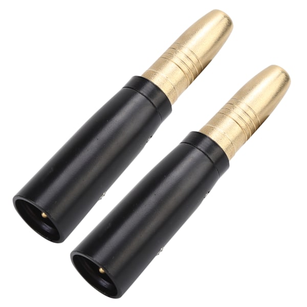 2 kpl Audioadapteri XLR Uros - Naaras Mikrofonikaiutinmuunnin Kullattu Liitin