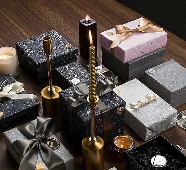 Blomförpackning klar pappersmoln drake vattentät förtjockning drömsk guld- och silverprick presentpapper grått papper
