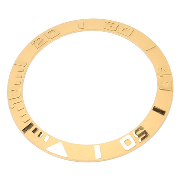 Urkransindsats 38 mm Keramisk Præget Tal Urkransring Udskiftningstilbehør Dele til Reparation Guld