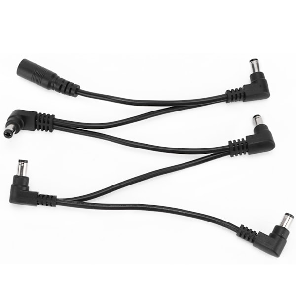 Gitarr Effektkabel Tillbehör Enkel Pedal Strömkabel DC 5-vägs Rätvinklig Kontakt1 för 5
