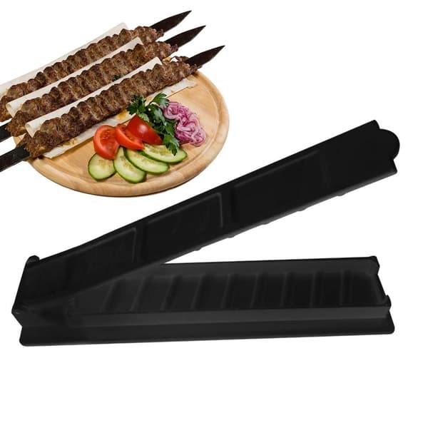 Gigaax Kebab Maker, Plast Kebab Press, Manuell Kabob Form, Form white one size