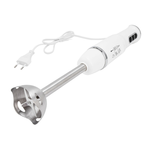 Multifunktionell Handmixer 750W Elektrisk Matberedare 3-växlad Justering EU-kontakt 220V Vit
