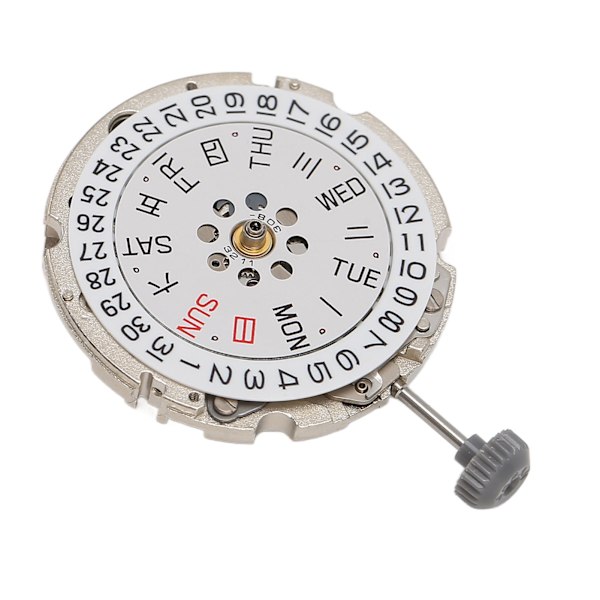 Automatiskt Klockurverk Professionell Legering Dubbel Kalender Quartz Klockurverk för Klockreparationsdelar