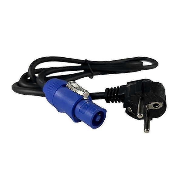 Strømkabel Powercon-kontakt Scenelys 3-leder 1,2M strømkabel DMX512-lampe LED-lampe E Black