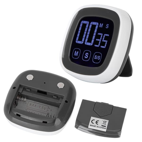 Digital Kitchen Timer Large Screen Loud Alarm BBQ Countdown Reminders Household Stopwatch with Magnet 0.2